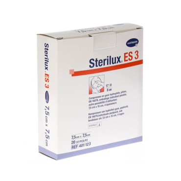 STERILUX ES3 7,5 x 7,5 cm sterile (20 pièces)
