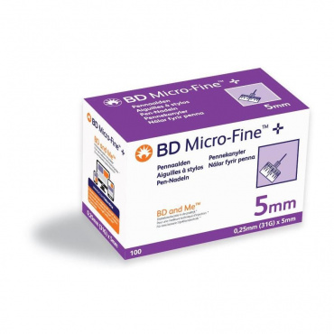 BD Insulinepen 0,25mm(31G)x5mm (100 stuks)