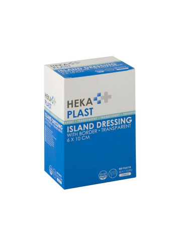 HEKA plast border transparent stérile 6 x 10 cm (50 pièces)
