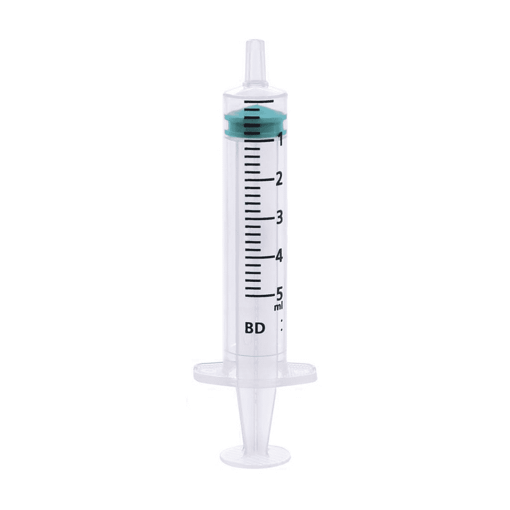 Seringue Emerald 5 ml avec aiguille montée - longueur aiguille 38 mm -  Matériel de laboratoire