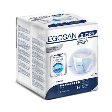 EGOSAN X-Dry Pants LARGE (doos 6 x 6 stuks)